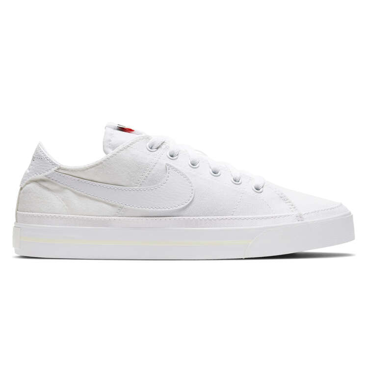 Rubí superficial Turbulencia Nike Court Legacy Canvas Womens Casual Shoes White US 6 | Rebel Sport