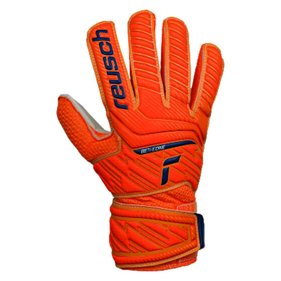 Reusch Attrakt Solid Junior Goalkeeping Gloves, Orange, rebel_hi-res
