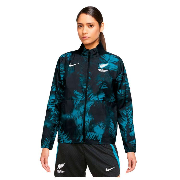 Nike Womens New Zealand Dri-FIT Anthem Football Jacket, Black, rebel_hi-res