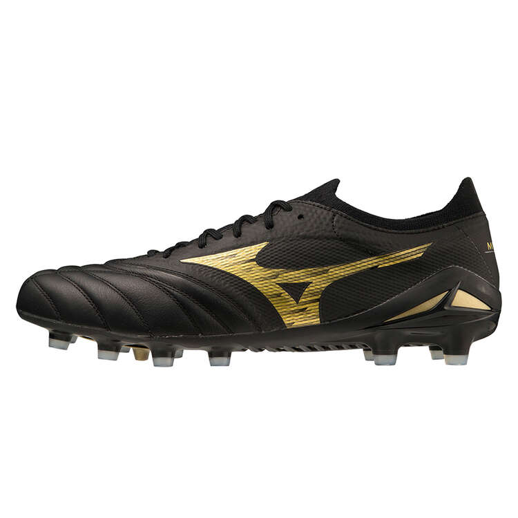 Mizuno Morelia Neo 4 Beta Elite Football Boots, Black/Gold, rebel_hi-res
