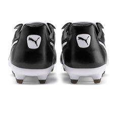 Puma King Top Football Boots Black/White US Mens 7 / Womens 8.5, Black/White, rebel_hi-res