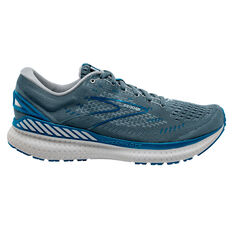 Brooks Glycerin GTS 19 Mens Running Shoes Grey/Blue US 8, Grey/Blue, rebel_hi-res