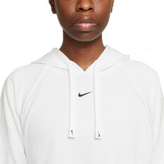 Nike Womens Dri-FIT Get Fit Pullover Graphic Training Hoodie White XS, White, rebel_hi-res