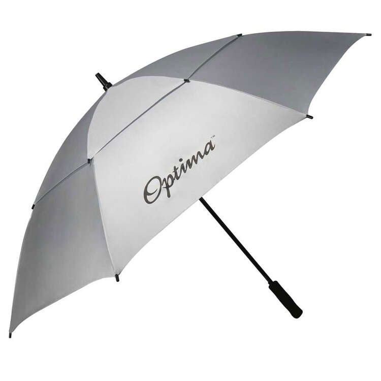 Optima Double Canopy Solar Golf Umbrella White / Grey 64in, , rebel_hi-res