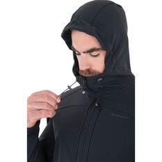 macpac Mens Sabre Hooded Softshell Jacket, Black, rebel_hi-res