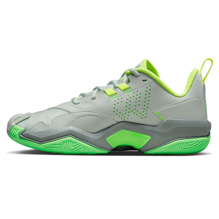 Jordan One Take 4 Basketball Shoes, Grey/Green, rebel_hi-res