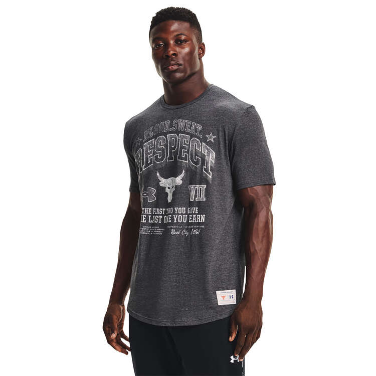 alley mourning abscess Under Armour Project Rock Blood Sweat Respect Mens Tee | Rebel Sport