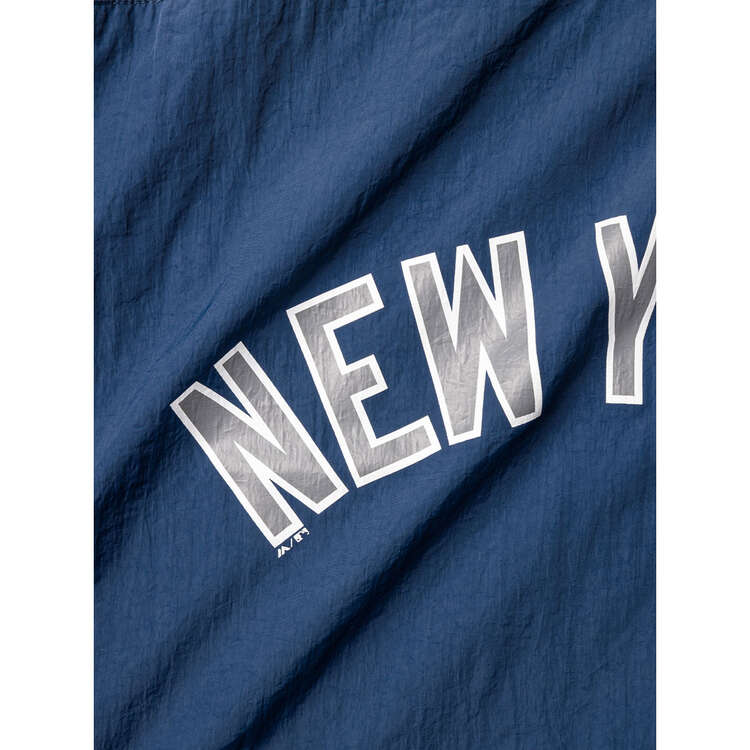 New York Yankees Mens Half-Zip Windbreaker Jacket, Navy, rebel_hi-res