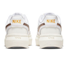 Nike Court Vision Alta Womens Casual Shoes, White/Brown, rebel_hi-res
