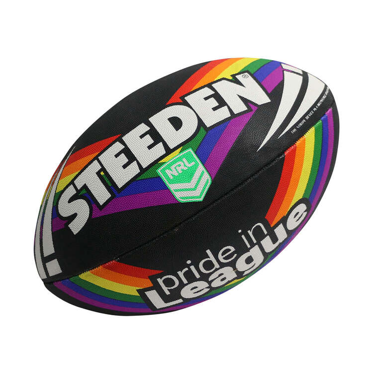 Steeden NRL Pride in League Supporter Ball Size 5, , rebel_hi-res