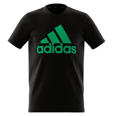 adidas Boys Big Logo Tee, Black, rebel_hi-res