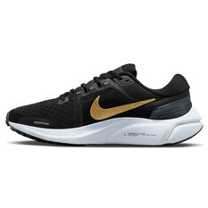 Nike Air Zoom Vomero 16 Womens Running Shoes Black/Gold US 6, Black/Gold, rebel_hi-res