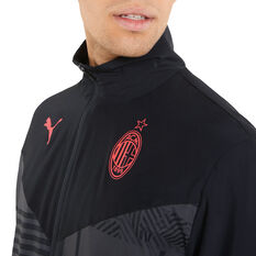 AC Milan Mens 2022/23 Pre-Match Jacket, Black, rebel_hi-res