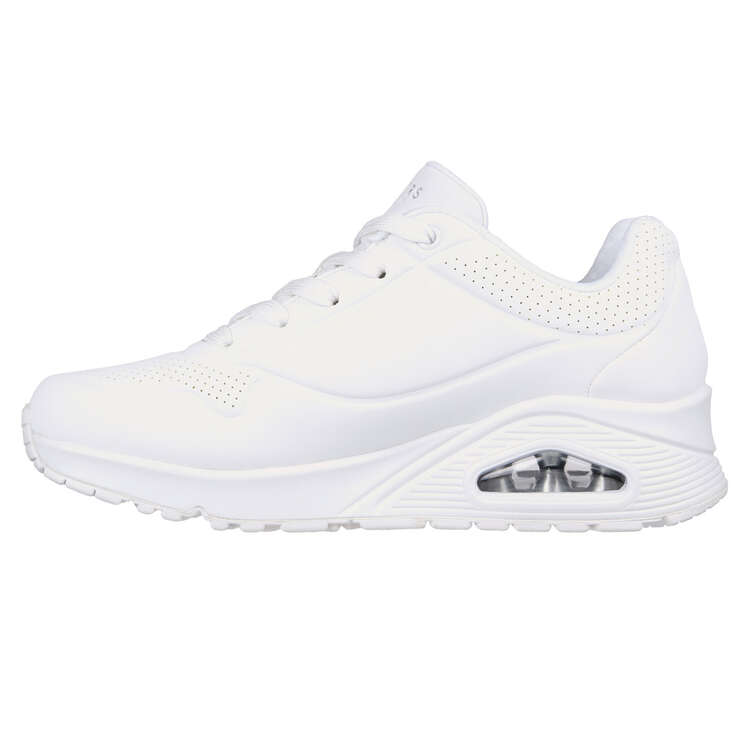 Skechers Uno Womens Casual Shoes White US 6, White, rebel_hi-res