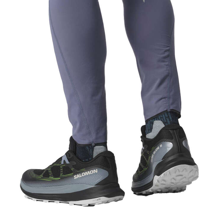 Salomon Ultra Glide 2 Mens Trail Running Shoes, Black/Blue, rebel_hi-res