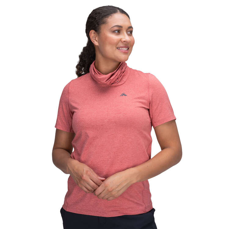 Macpac Women's brrr° Short Sleeve Shirt, Pink, rebel_hi-res