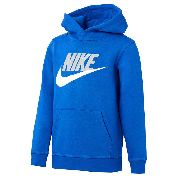 Nike Junior Boys Club HBR Pullover Hoodie Blue 4, Blue, rebel_hi-res
