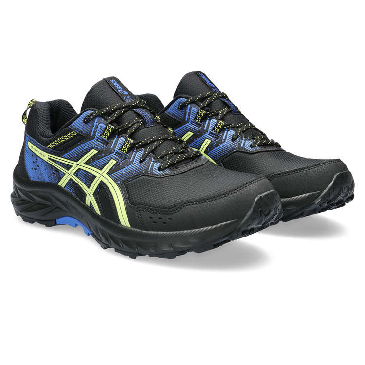 Asics GEL Venture 9 4E Mens Running Shoes, Black/Blue, rebel_hi-res