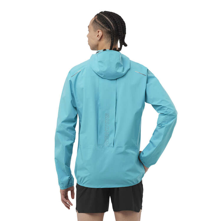 Salomon Mens Bonati Trail Waterproof Jacket, Blue, rebel_hi-res