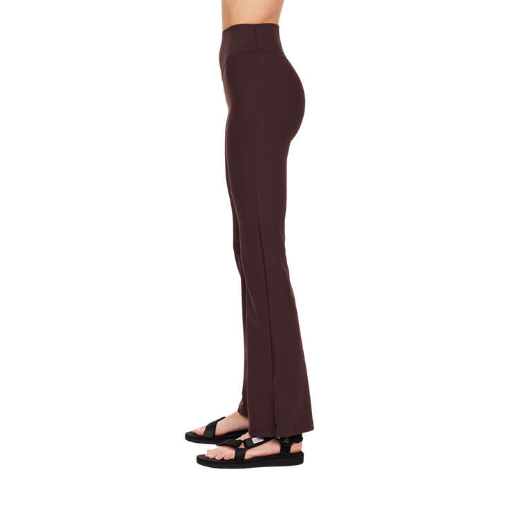 The Upside Womens Peached 25-inch High Midi Pants, Brown, rebel_hi-res