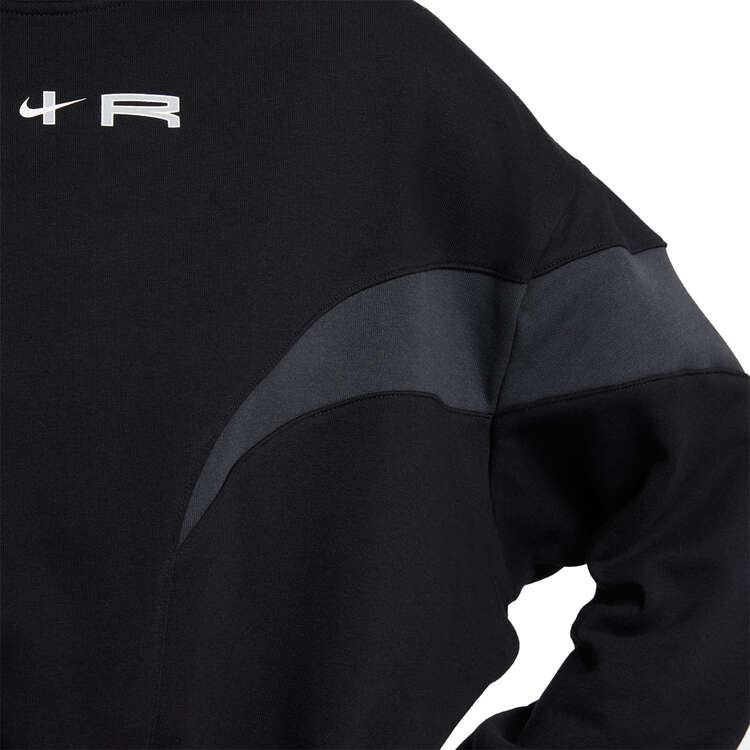 Nike Air Womens Mock Fleece Sweatshirt Black XS, Black, rebel_hi-res