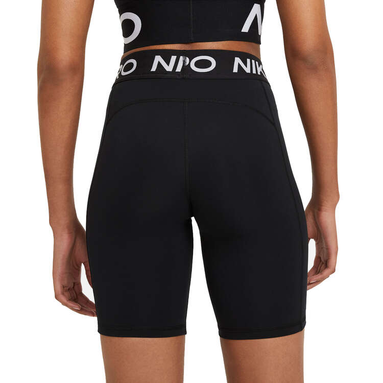 Nike Pro Womens 365 8 inch Shorts, Black, rebel_hi-res