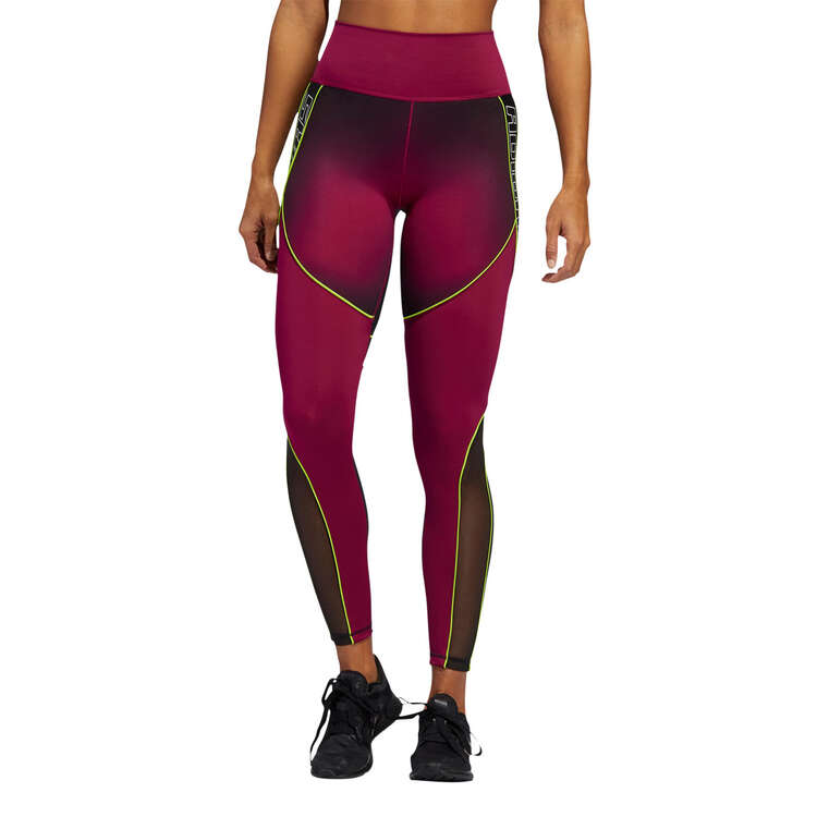 adidas Womens Believe This Sport Hack 7/8 Tights Purple XS, Purple, rebel_hi-res