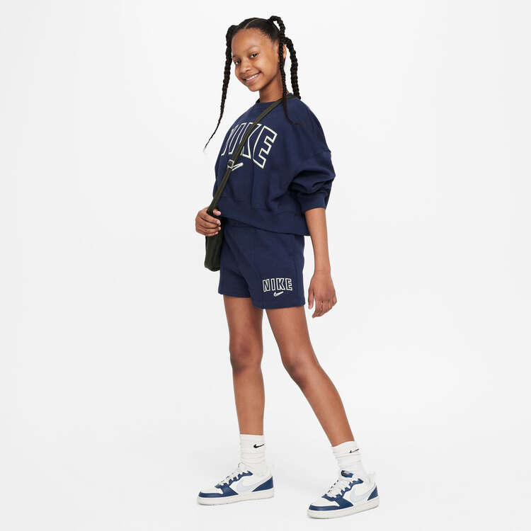 Nike Girls Sportswear Trend Shorts, Black, rebel_hi-res