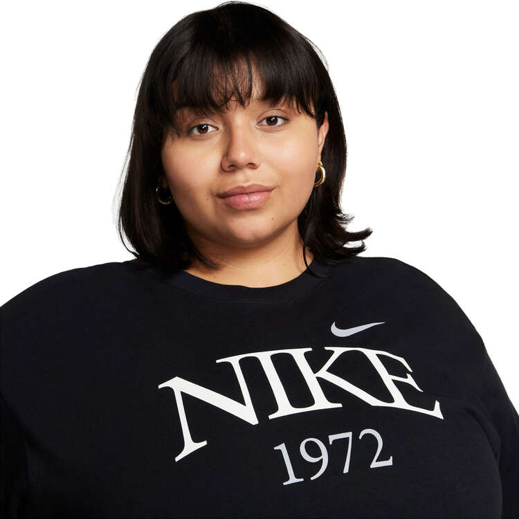 Nike Womens Sportswear Boxy Tee, Black, rebel_hi-res