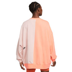 Nike Womens Sportswear Over-Oversized Fleece Dance Sweatshirt, Crimson, rebel_hi-res
