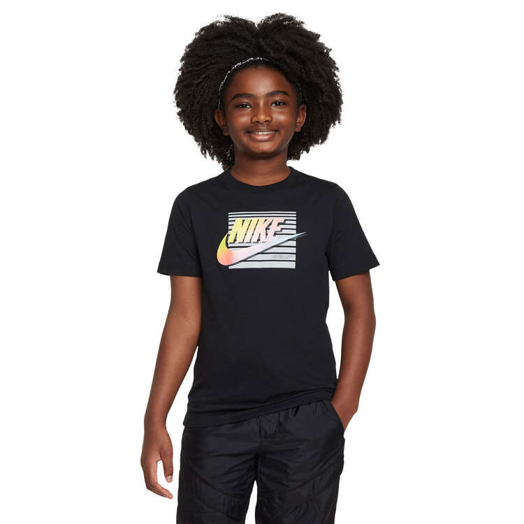 Nike Kids Sportswear Futuro Retro Tee, Black, rebel_hi-res