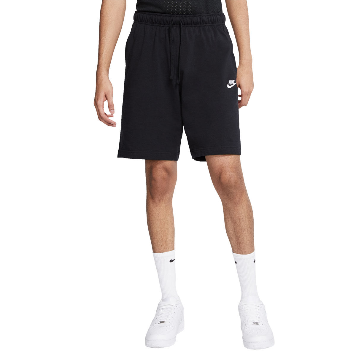 nike jersey club shorts in black