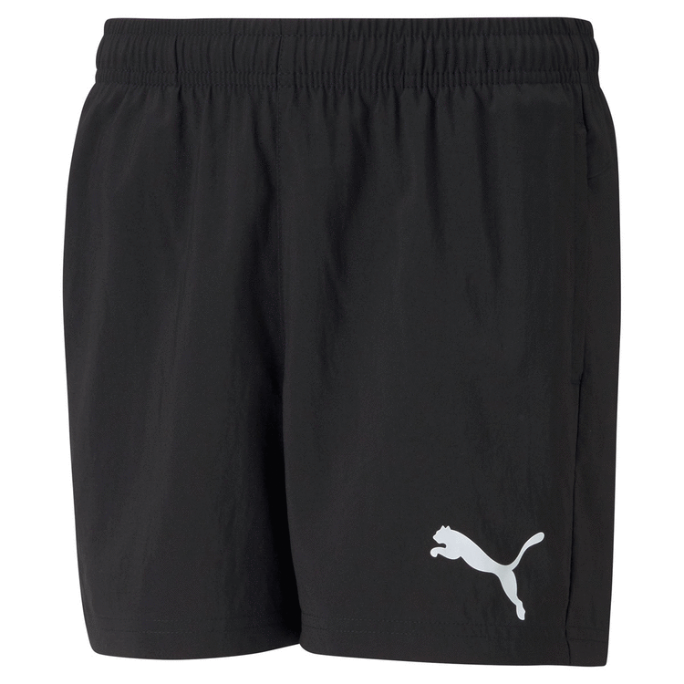 Puma Boys Active Woven Shorts, Black, rebel_hi-res