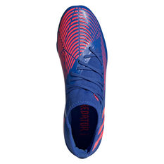 adidas Predator Edge .3 Football Boots, Blue/Red, rebel_hi-res