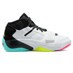 Jordan Zion 2 Kids Basketball Shoes White/Volt US 4, White/Volt, rebel_hi-res