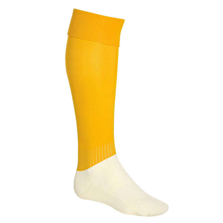 Burley Football Socks, Gold, rebel_hi-res
