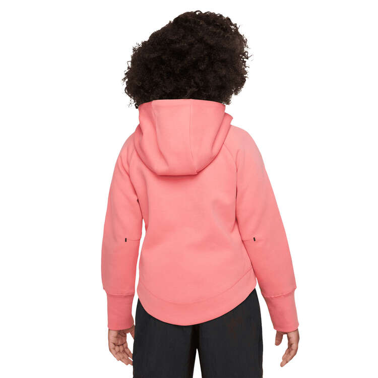 Nike Girls Sportswear Tech Fleece Full Zip Hoodie Pink XS, Pink, rebel_hi-res