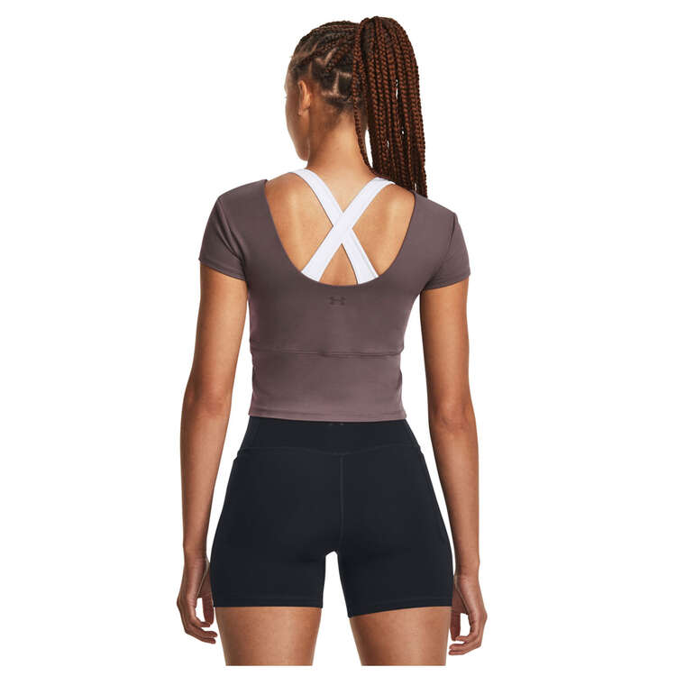Under Armour Meridian Fitted Training Top, Grey, rebel_hi-res