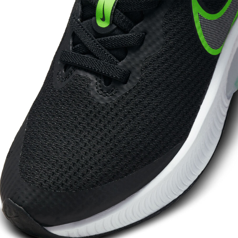 Nike Air Zoom Arcadia Kids Running Shoes Black/Green US 12 | Rebel Sport