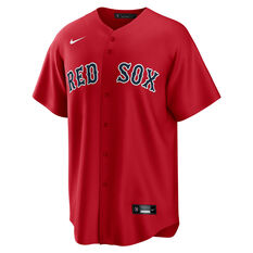 Boston Red Sox 2021 Mens Alternate Jersey Red S, Red, rebel_hi-res