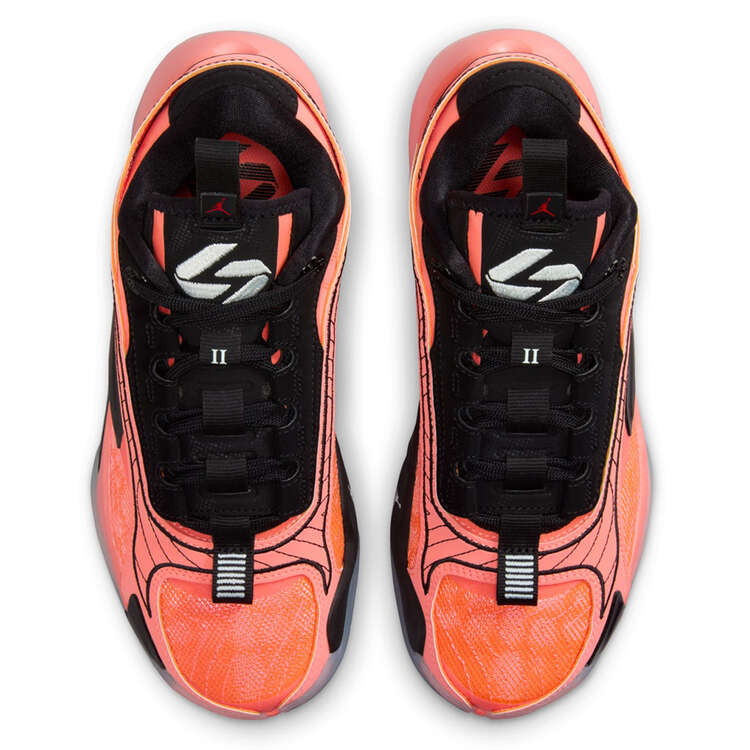 Jordan Luka 2 GS Kids Basketball Shoes, Orange/Black, rebel_hi-res