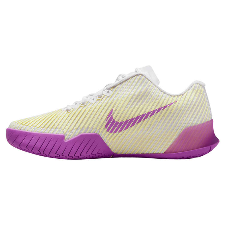 NikeCourt Air Zoom Vapor 11 Womens Hard Court Tennis Shoes White/Purple US 7, White/Purple, rebel_hi-res