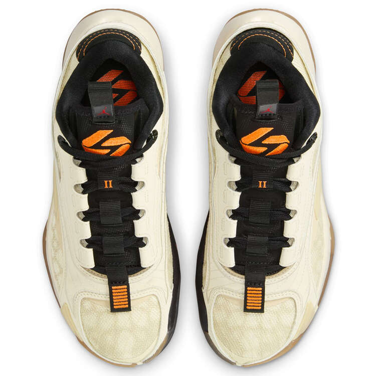 Jordan Luka 2 Coconut Milk GS Basketball Shoes, White/Black, rebel_hi-res