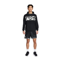 Nike Mens Dri-FIT Sport Clash Pullover Hoodie, Black, rebel_hi-res