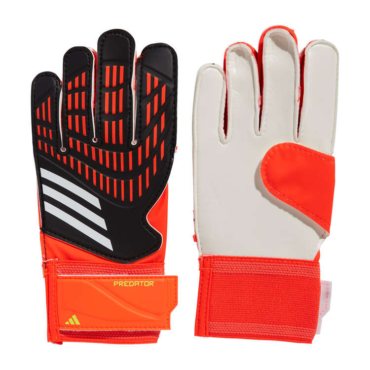 adidas Predator Training Junior Goalkeeping Gloves Black/Red 4, Black/Red, rebel_hi-res