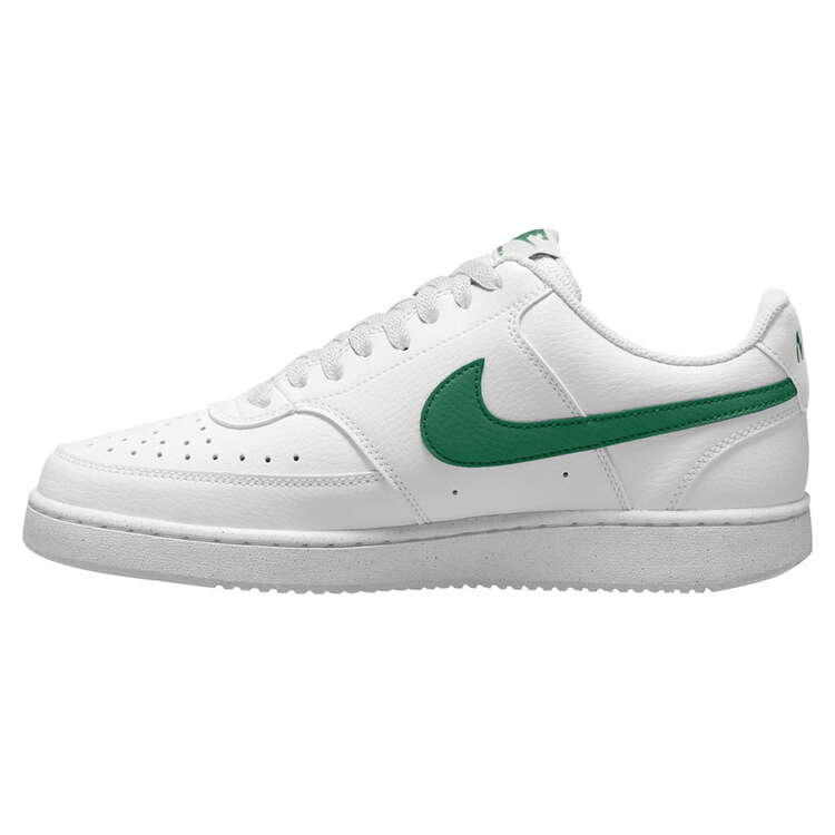 Nike Court Vision Low Next Nature Mens Casual Shoes White/Green US 7, White/Green, rebel_hi-res