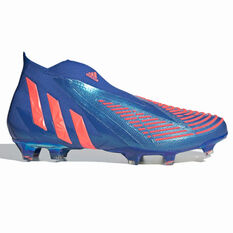 adidas Predator Edge + Football Boots Blue/Red US Mens 7 / Womens 8, Blue/Red, rebel_hi-res