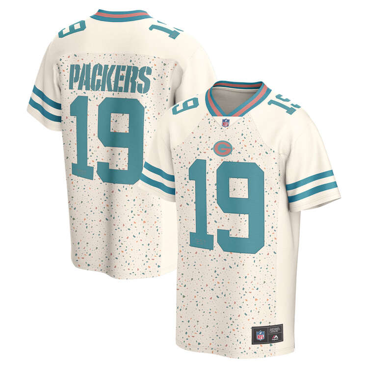 Green Bay Packers Mens Terrazzo Jersey Neutral S, Neutral, rebel_hi-res