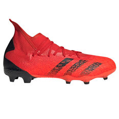 adidas Predator Freak .3 Football Boots Red/Black US Mens 4 / Womens 5, Red/Black, rebel_hi-res