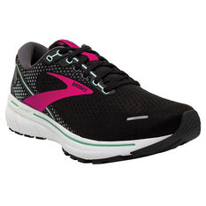 Brooks Ghost 14 Womens Running Shoes Black/Pink US 6, Black/Pink, rebel_hi-res